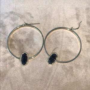Kendra Scott black drusy stone on an Elora style